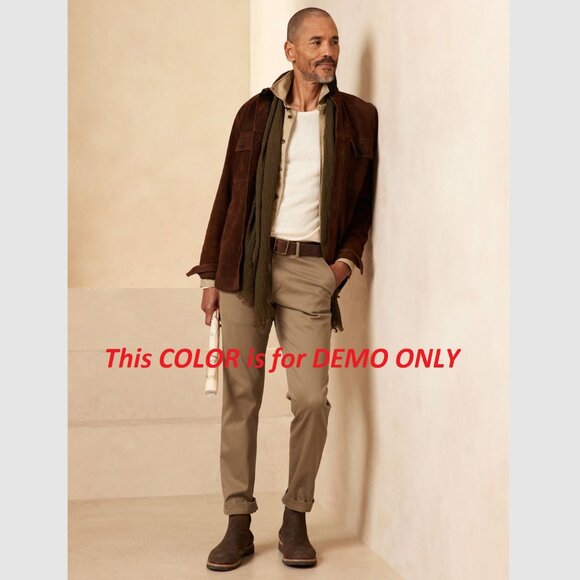 Banana Republic Tapered Rapid Movement Chino Green Sz 38W x 32L - Picture 1 of 9